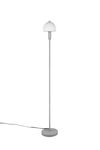 Lampadaire droit GLENN diffuseur blanc finition grise