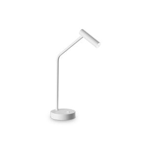 Lampe de bureau tête cylindrique EASY finition Blanc mat 