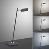 Lampe de bureau à poser tubulaire sur tige PURE-MIRA finition Noir mat avec télécommande