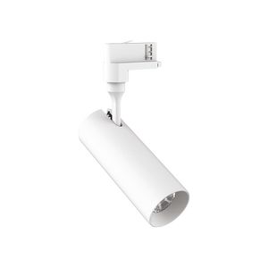 Spot SMILE 15W IRC82 pour rail triphasé finition Blanc mat 