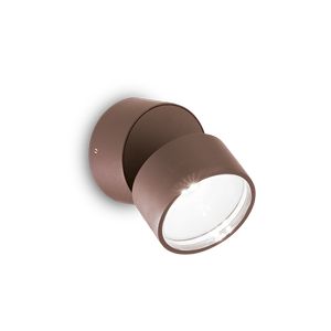 Applique extérieure roude inclinable OMEGA ROUND finition Marron 