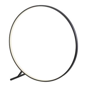 Lampe de sol cercle HULA finition Noir mat avec télécommande