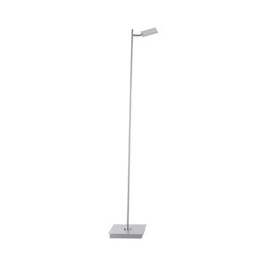 Lampadaire tubulaire sur tige PURE-MIRA finition Aluminium avec télécommande