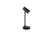 Lampe de bureau rechargeable noire LENNY