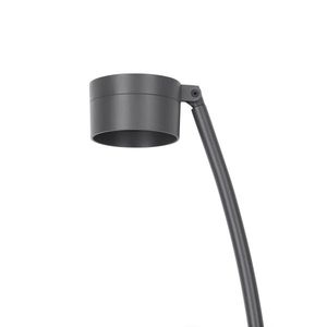 Lampadaire extérieur cintré télescopique HASTA anthracite à piquer