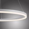 Lustre rond suspendu TITUS finition Blanc mat