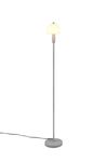 Lampadaire droit GLENN diffuseur blanc finition grise