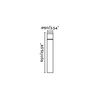 Potelet cylindrique PLIM 2 diffuseur opale blanc finition Anthracite et blanc