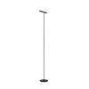 Lampadaire tubulaire sur tige PURE-TUTUA finition Noir mat Tactile