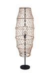 Lampadaire HIVE avec abat-jour finition Corde et noir