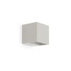 Applique cube extérieure DODO 100 en gris clair RAL7044
