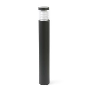 Potelet cylindrique PLIM 3 diffuseur à étages finition Anthracite et transparent