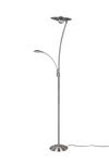 Lampadaire nickel mat GRANBY 29W avec liseuse de TrioLighting