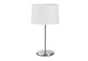 Lampe ROOMER avec abat-jour blanc et finition Chrome mat