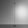 Lampadaire tubulaire sur tige PURE-TUTUA finition Noir mat Tactile