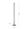 Lampadaire orientable Pure LINES finition Aluminium avec télécommande