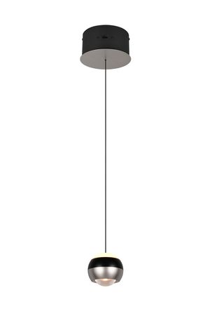 Suspension 1 tête ORBIT SwitchDimmer finition Nickel et noir