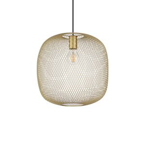 Lustre cage grillagé NET finition Finition or 