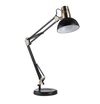 Lampe de bureau articulée ARTIC pour ampoule E27 finition Noir et antique