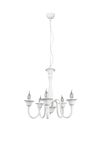 Lustre chandelier blanc 5 branches ELSA de TrioLighting