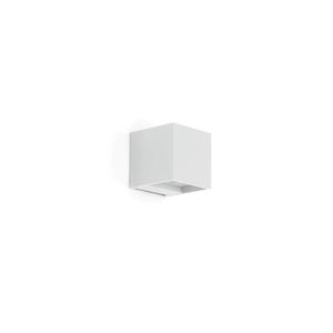 Applique cube extérieure DODO 1L en blanc RAL9003